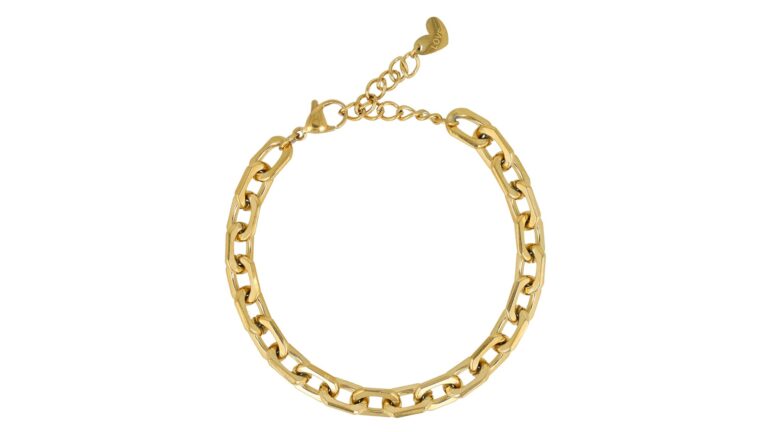 My Bendel schakelarmband grof verstelbaar stainless steel