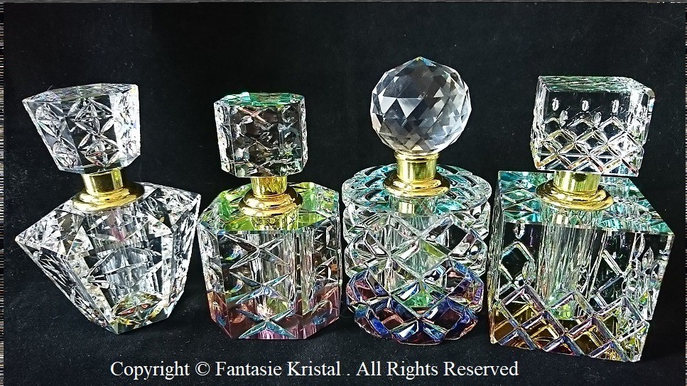 crystal perfume bottles
