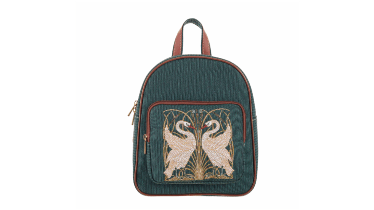 Daypack – Rugtas – Swan – Zwaan – Donkergroene achtergrond