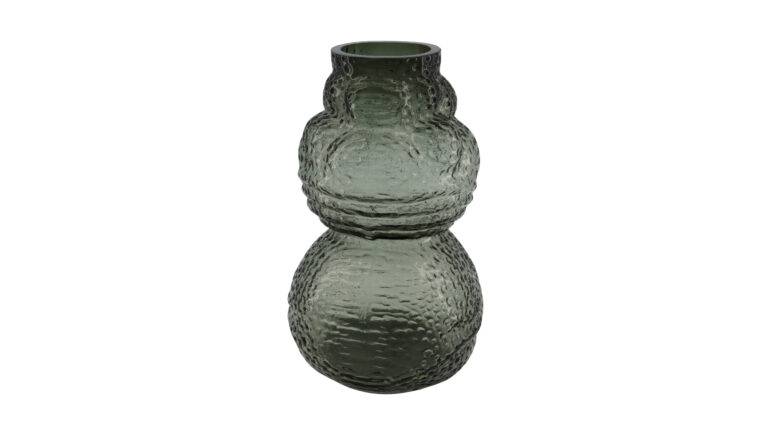 Vase glass 16.5×16.5×27.5cm