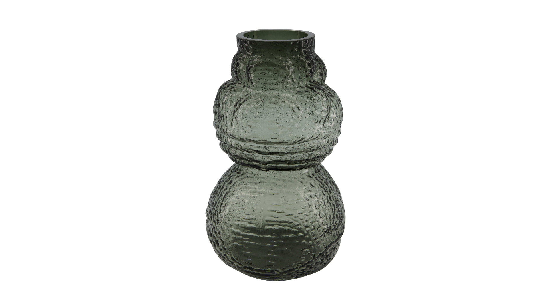 Vase glass 16.5×16.5×27.5cm