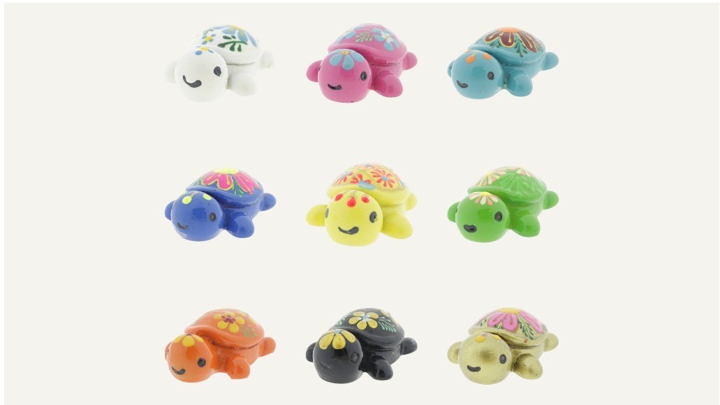 “Geluksschildpadjes” handgeschilderd