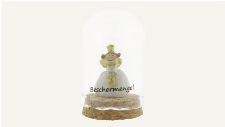 “Bescherm engeltje klein” in stolpje