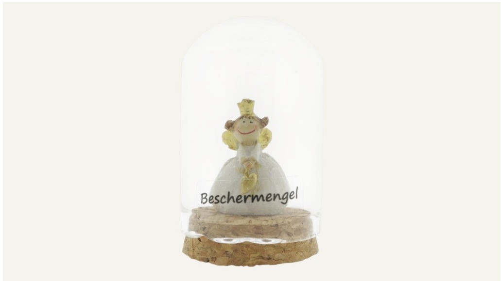 “Bescherm engeltje klein” in stolpje