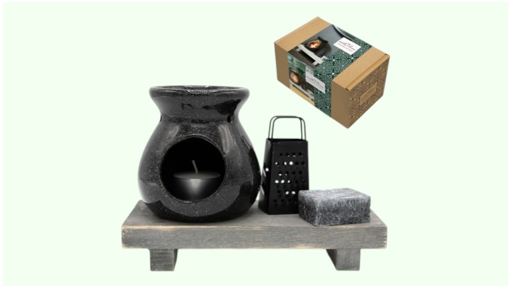 “Brander set zwart” Giftbox