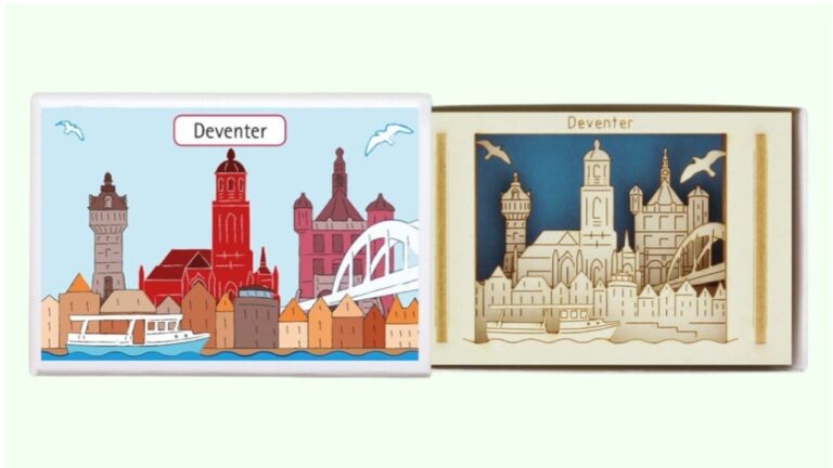 “Deventer” Silhouetje in luciferdoosje