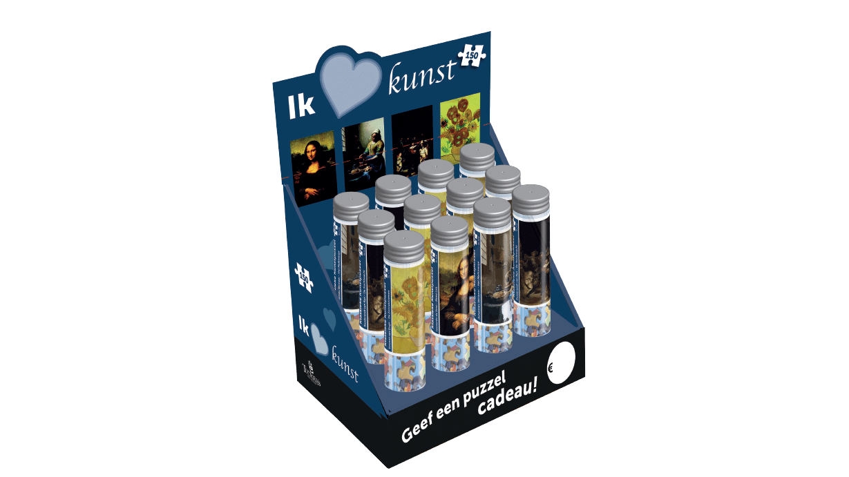 Display Art Puzzles in tube