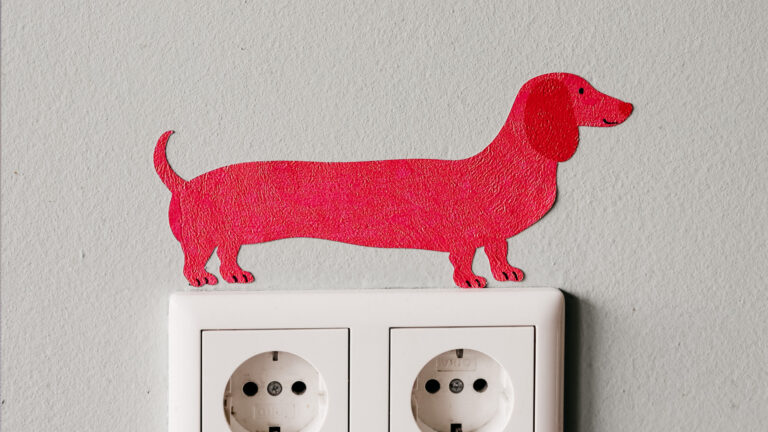 Sticky Dog (muursticker