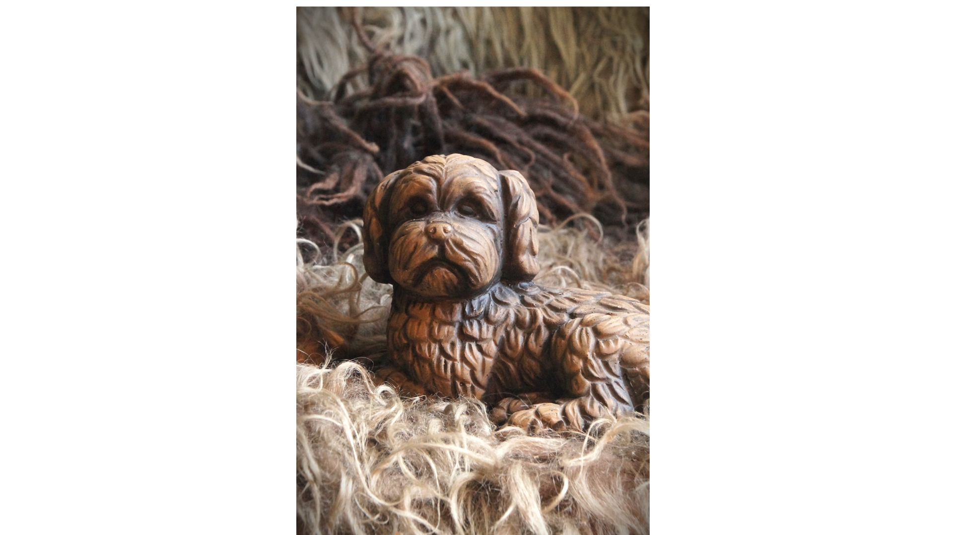 Statue Sheep with Horn Majestic Brown – Spring Summer 2024