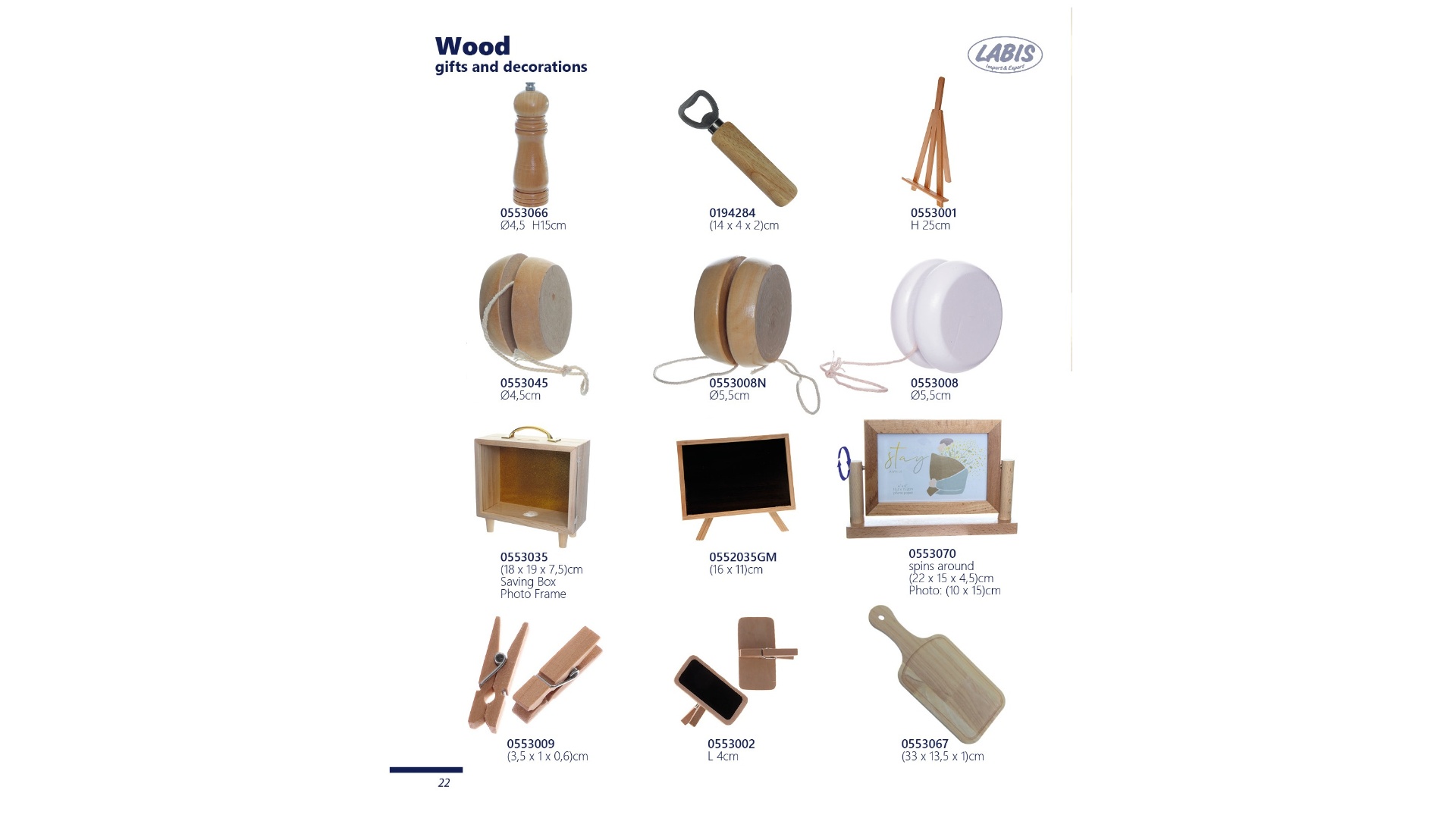 Wooden gifts & decorations