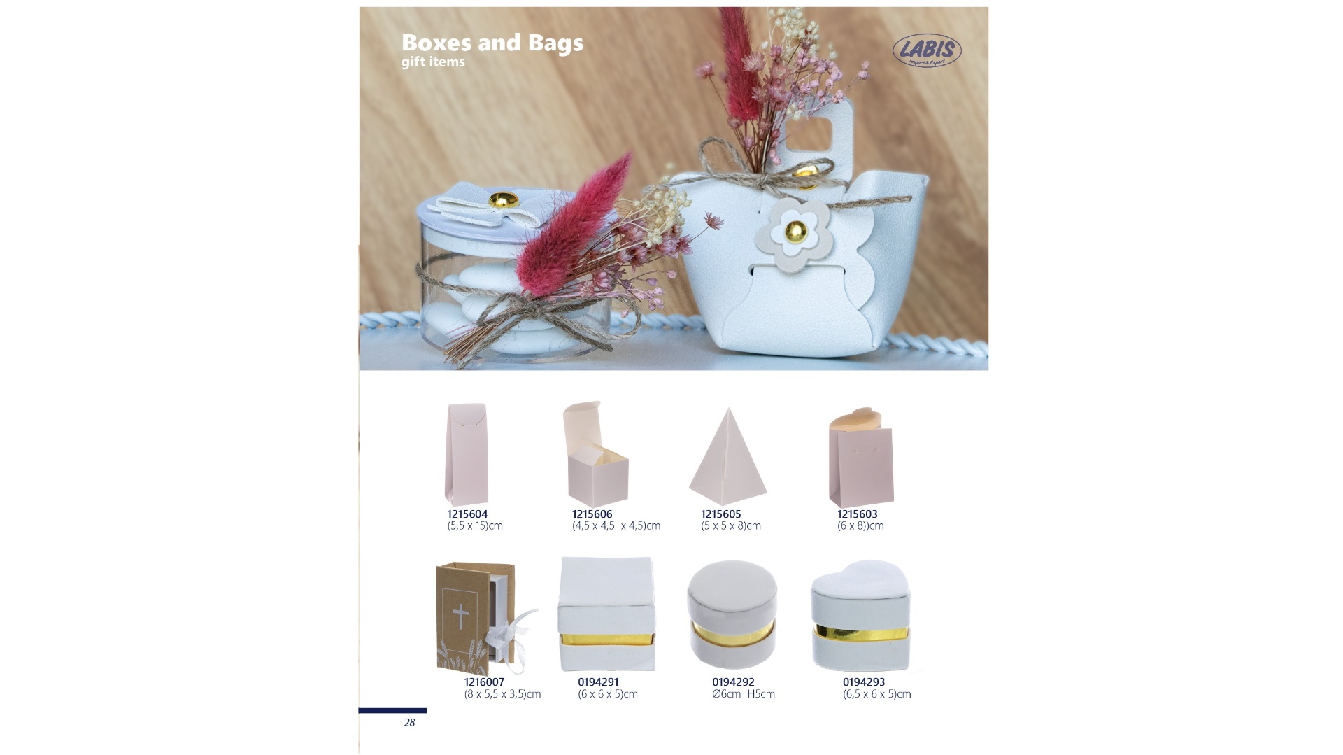 Boxes and Bags (gift items)