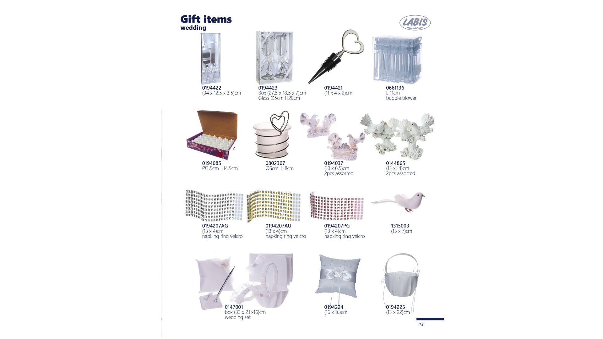 Gift items (wedding)