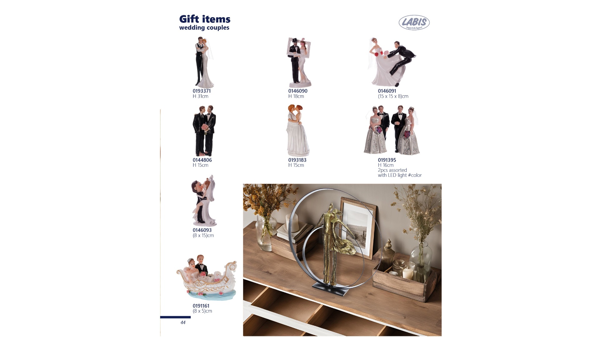 Gift items (wedding couples)