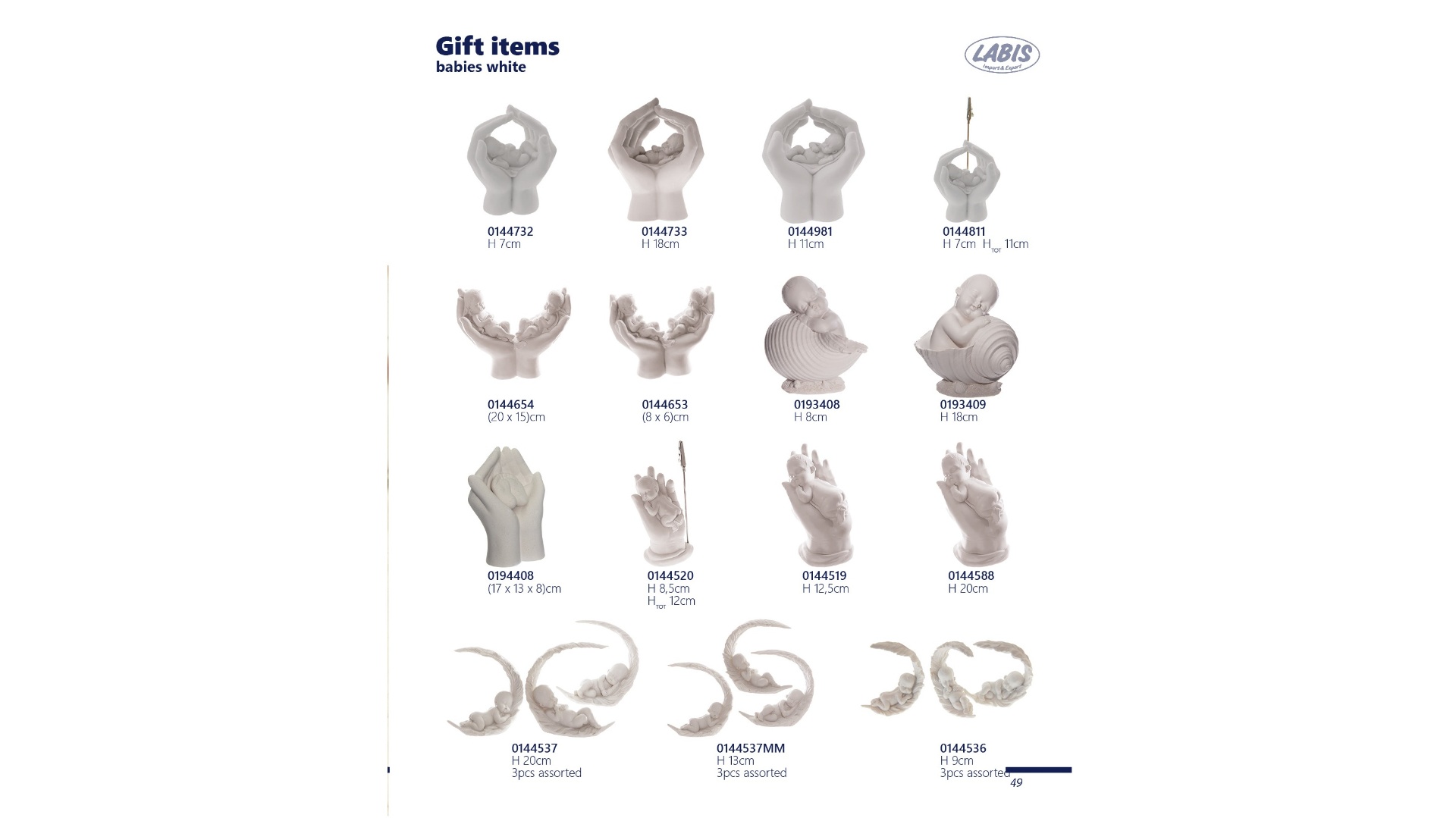 Gift items (babies white)