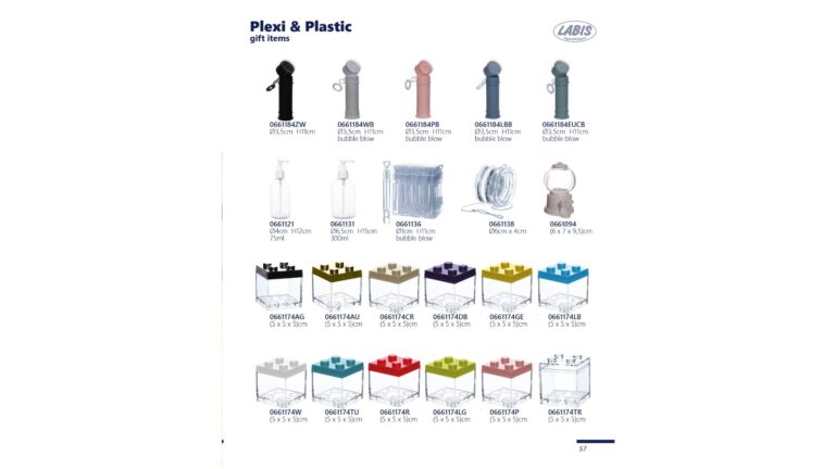 Plexi & Plastic gift items