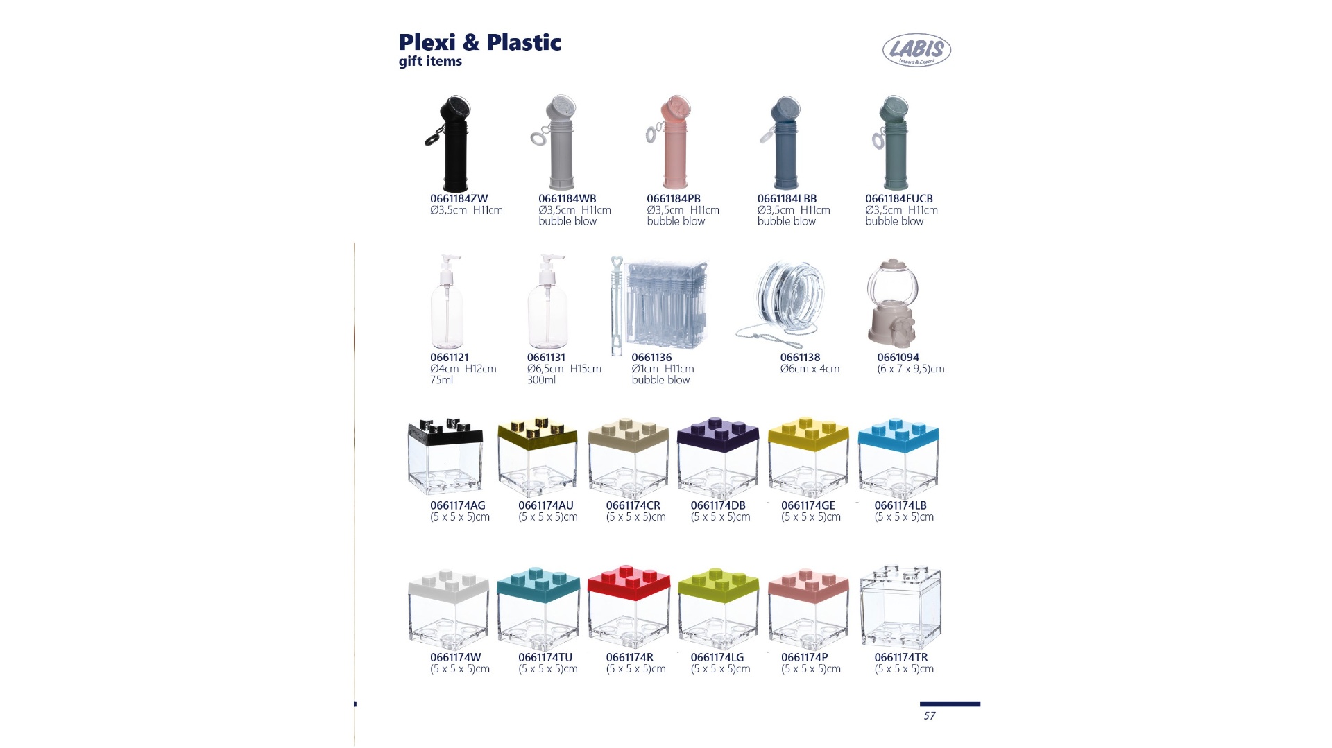 Plexi & Plastic gift items