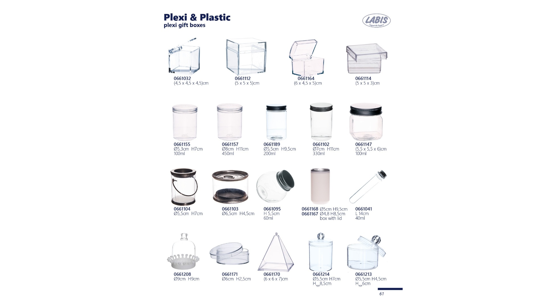 Plexi & Plastic gift boxes