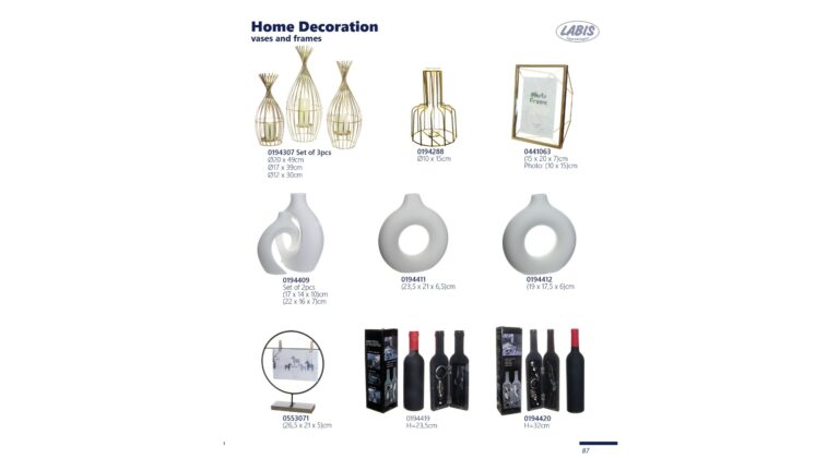 Home decorations and gifts