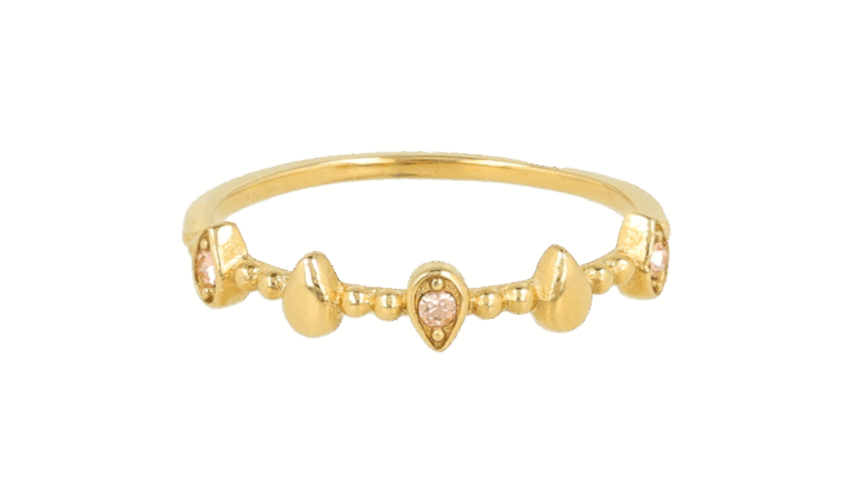 MB3790 Ring met Champagne glassteen