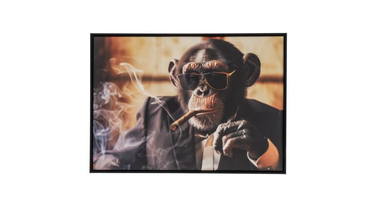 Painting smoking Monkey