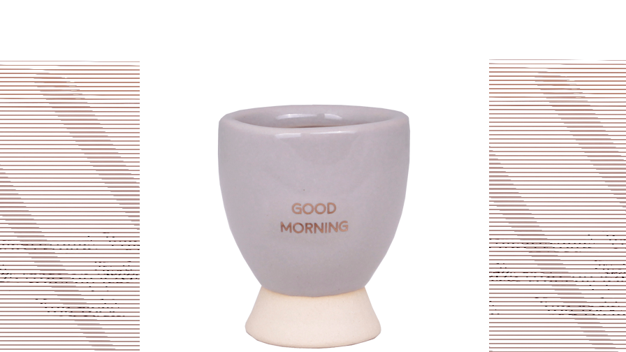 2-in-1 Egg cup, tea mug and coffee cup and soy candle