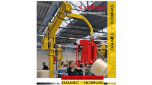 Dalmec Industrial Manipulators for the handling, inclination and positioning of reels.