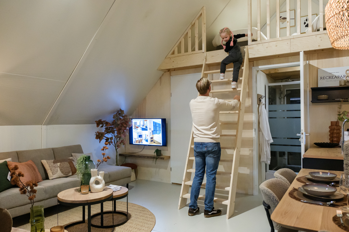 vakantiehuisje gepresenteerd op de beurs