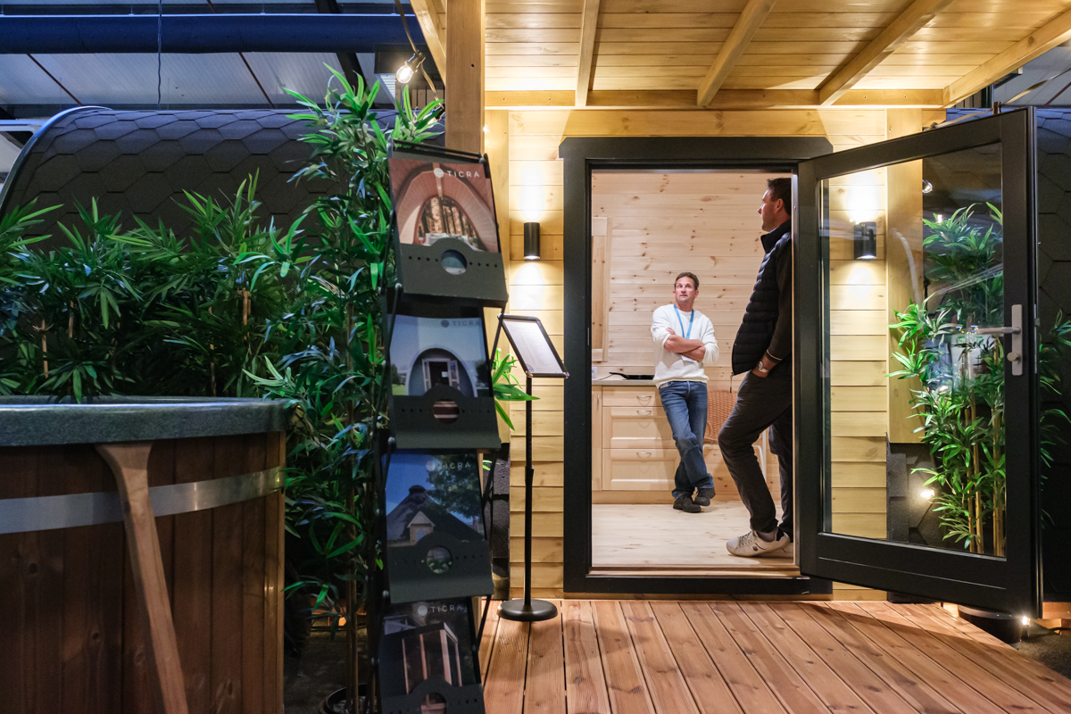 sauna op de beurs