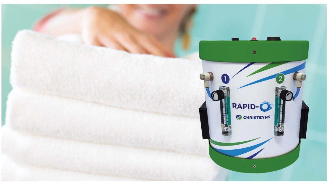 Rapid-O: Slim en duurzaam wassen met de kracht van ozon. Wassen met koud water, kortere wascyclus en tot 50% lagere energiekosten. Voor helder wit en zijdezacht textiel. Ideaal voor recreatiebedrijven met een eigen wasserij.