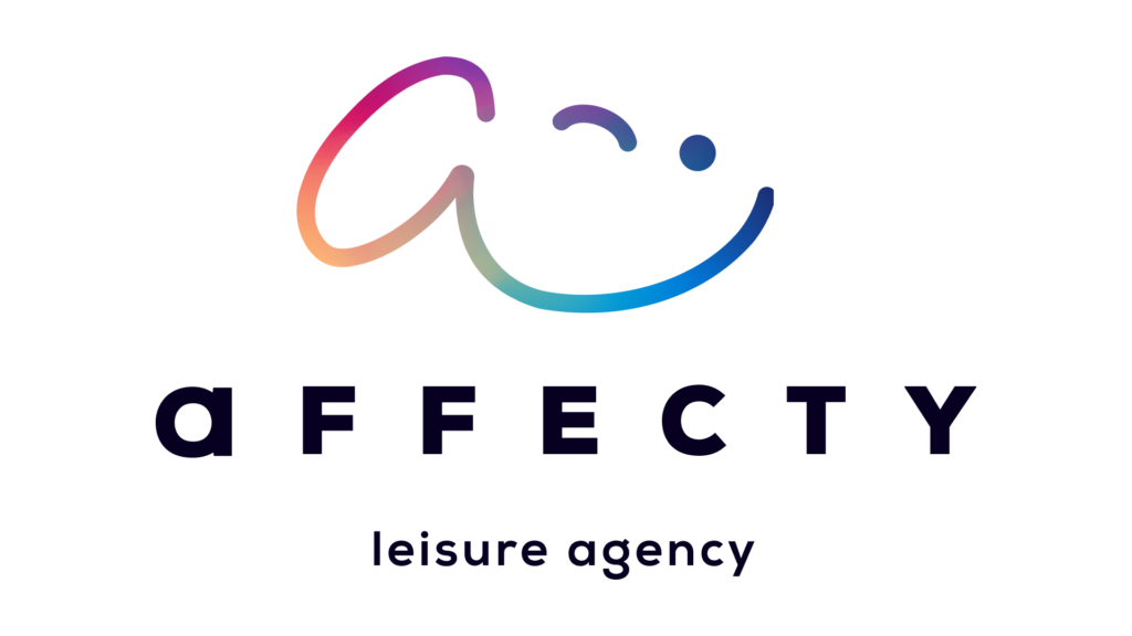 Affecty logo met kleurrijke glimlach