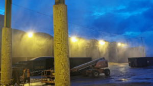 Installation of fixed mist lines