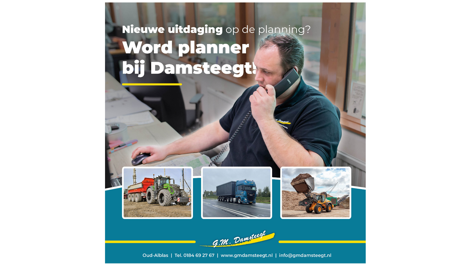 Planner verhuur materieel GWW