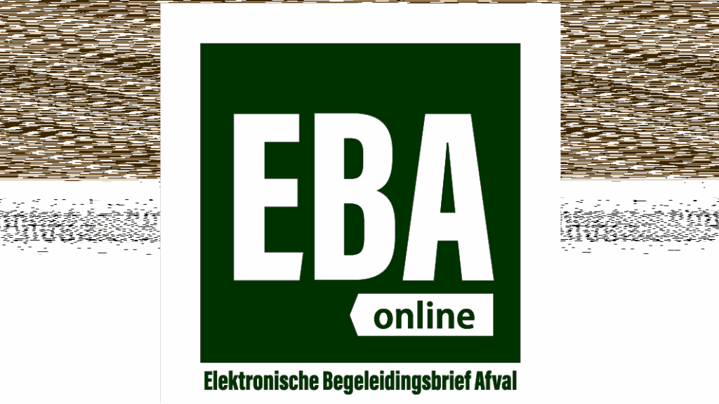 EBA online-logo voor elektronische afvalbegeleidingsbrief