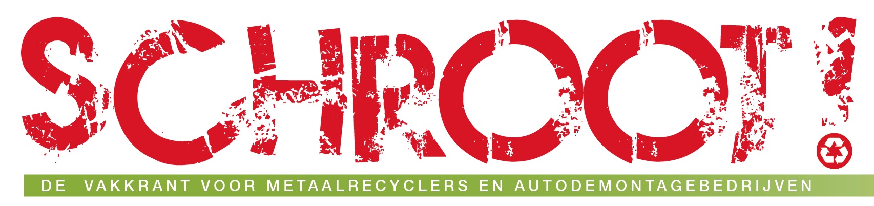 Logo van Schroot met recyclingicoon en groene ondertitel