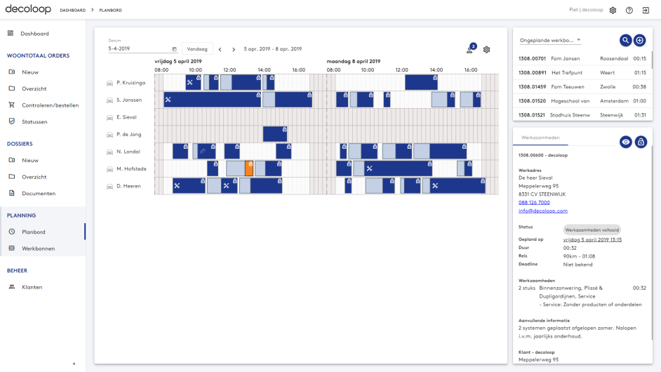 Planning software