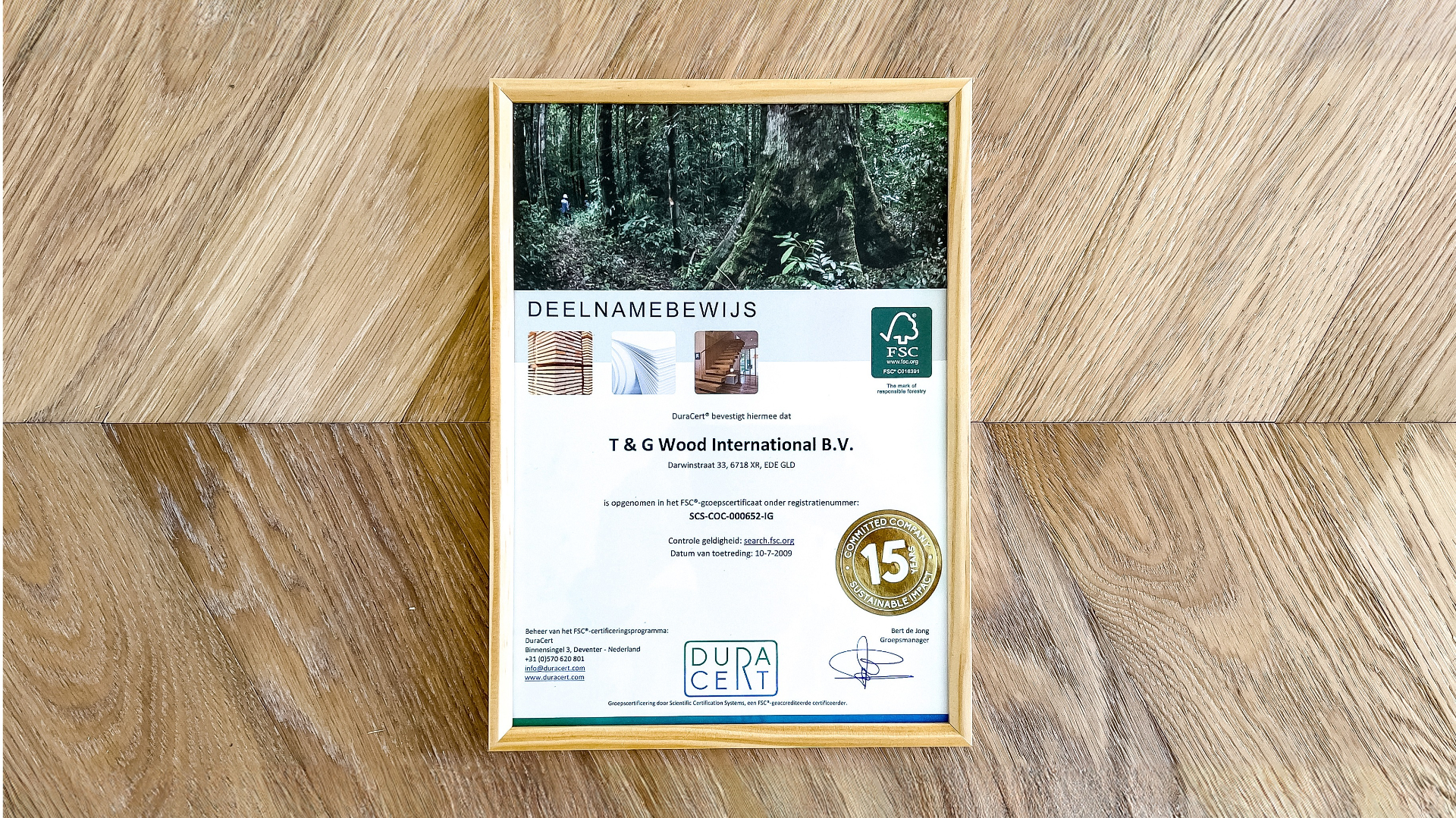 We are FSC® member for 15 years!