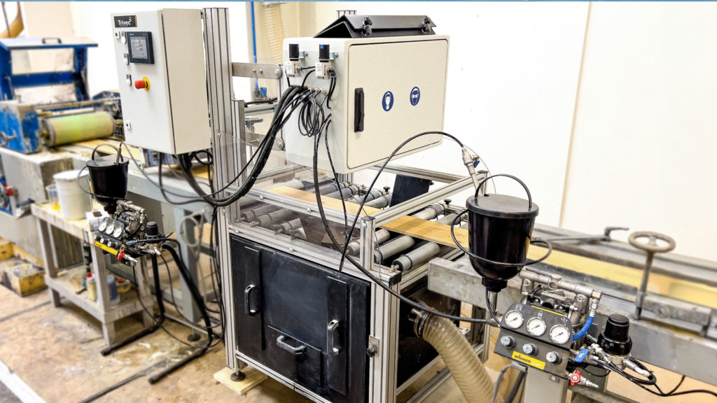 New Staining machine at T&G Wood