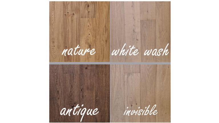1 floor, 4 colors, 4 different finishes