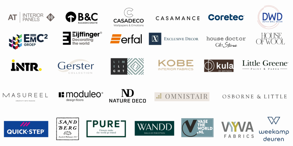 Overzicht van logo&rsquo;s van interieur- en decoratiemerken