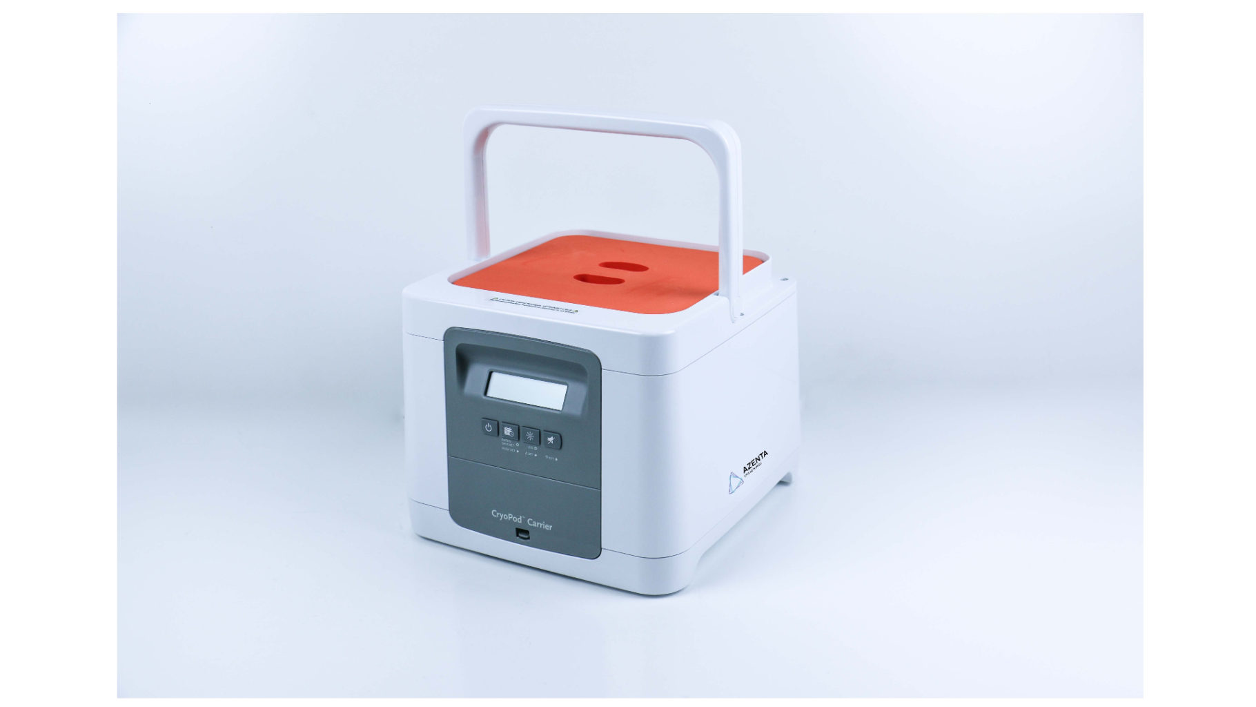 Azenta Life Sciences CryoPod Carrier for Cryoboxes with Orange Lid and Manual Fill Kit