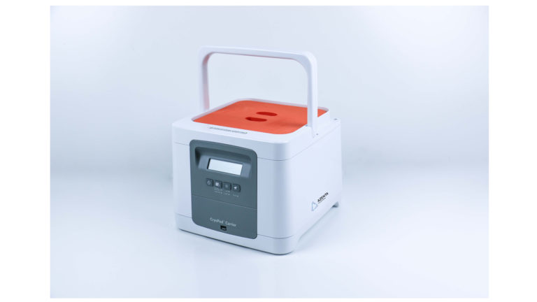 Azenta Life Sciences CryoPod Carrier for Cryoboxes with Orange Lid and Manual Fill Kit