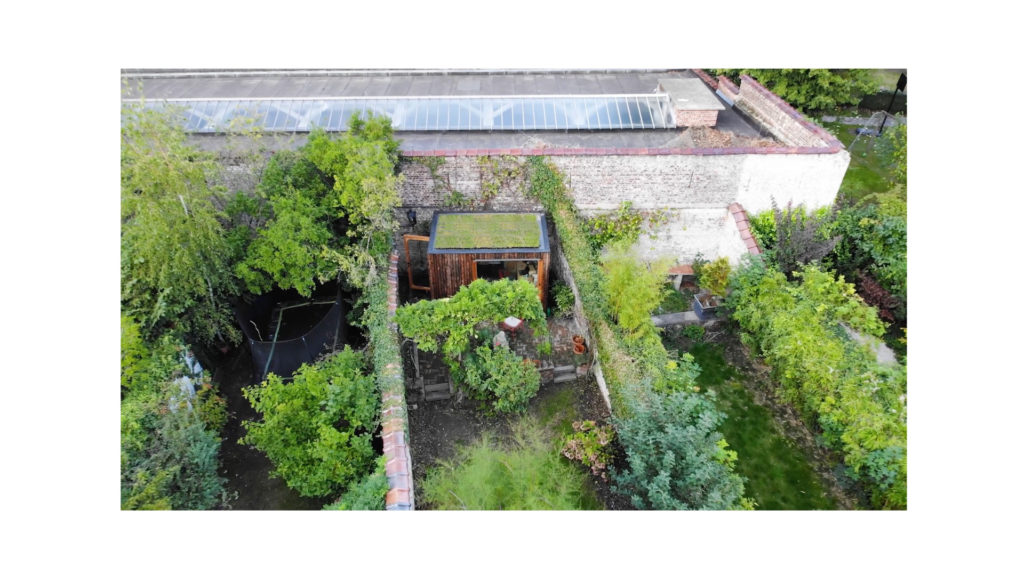 Woodcab vue du ciel en ville