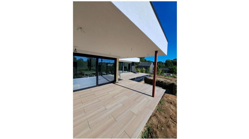 Terrasse sur vis de fondation