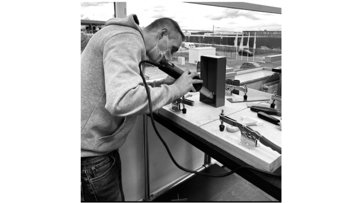 Entraîneur pour le soudage des plastiques