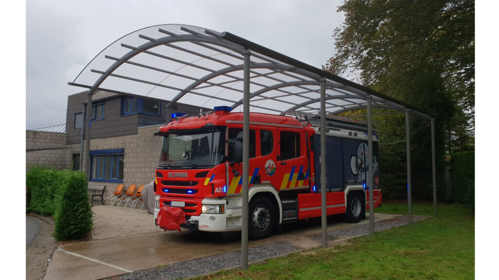 Carports pour véhicule d’intervention pompier