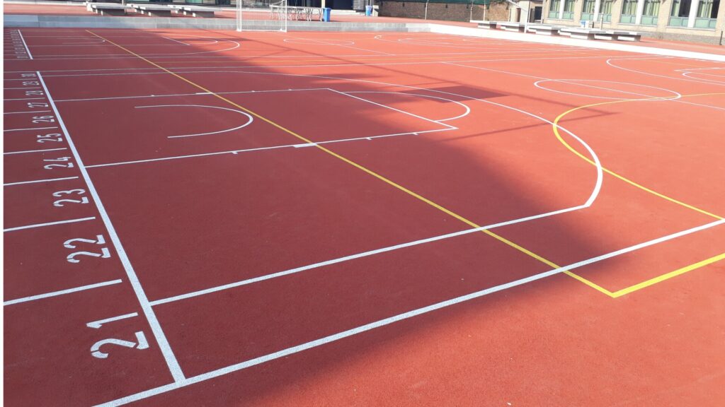 Sol coulé pour multisport