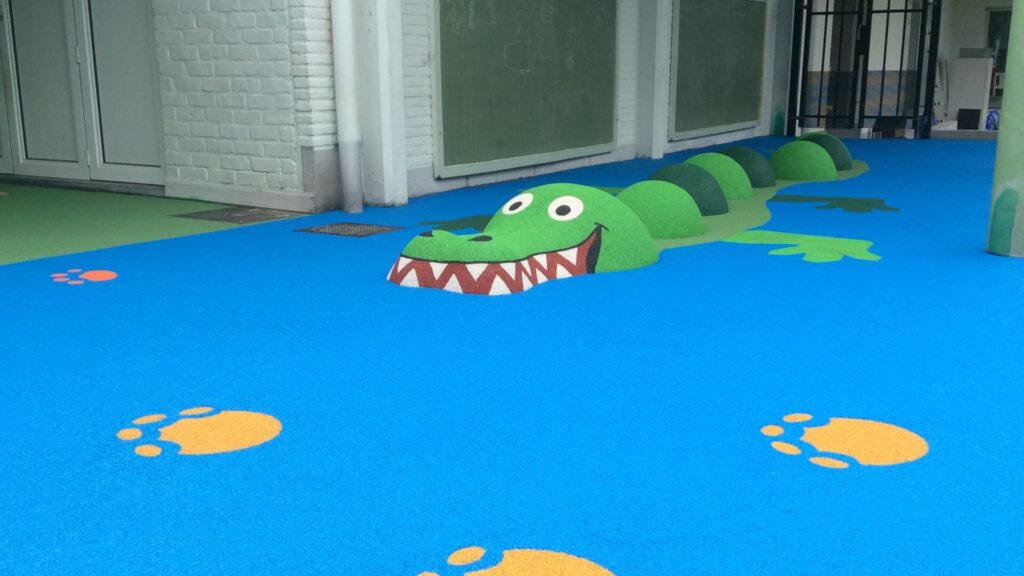 Sols de jeu en caoutchouc 2D & 3D