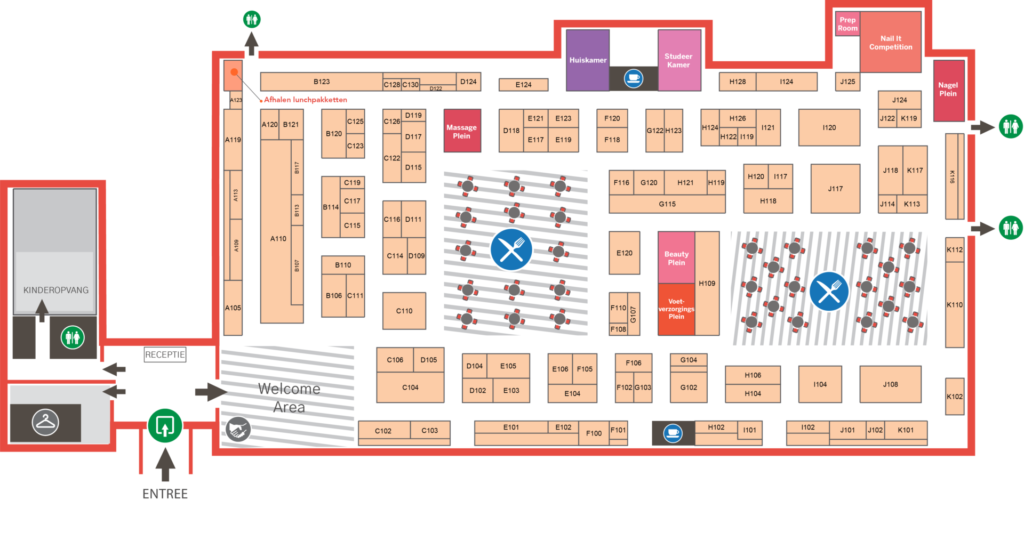 Plattegrond Beauty Days Gorinchem 2020