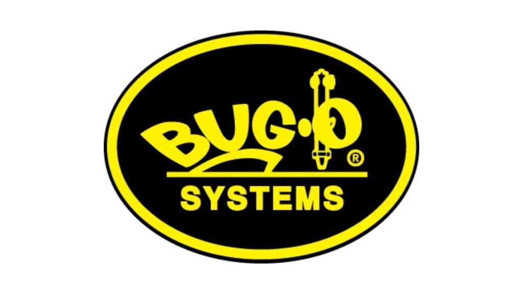 Geelzwart logo van Bug-B Systems