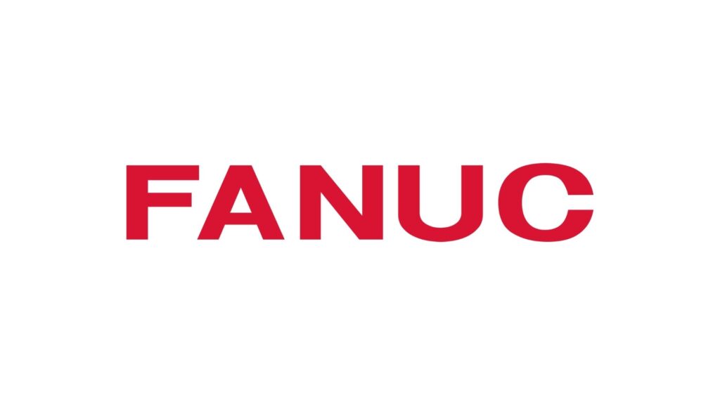 Rood FANUC-logo op witte achtergrond
